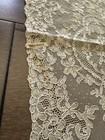 Superb Rare French Antique Handmade Doily Lyon Lace