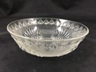 Vintage Clear Glass Bowl Flower Design Decorative 4 5  Dish