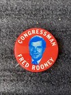 Vintage Congressman Fred Rooney Pennsylvania Political Small Pinback Pin Button