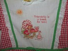Adorable Vintage 1980s Strawberry Shortcake Dress Red  Lace Trim Apron Girls 4