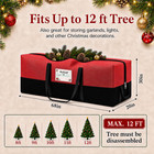 Christmas Tree Storage Bag  Fits 10-12 Ft Artificial Trees  Red