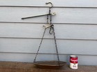 Antique Hanging Weight Balance Scale Vintage Brass