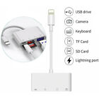 4 In 1 To Card Reader Adapter Usb Camera Micro Sd Memory Slot For Iphone Ipad