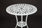 3pcs White Patio Table Chairs Furniture Bistro Set Cast Aluminum Outdoor Garden