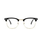 60s Retro Malcolm X Horn Rim Hipster Vintage Glasses Black - Malcom