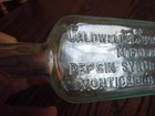 Vintage Caldwell s Syrup Pepsin Bottle - Mfd  By Pepsin Syrup Co -monticello  Il