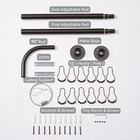 L Shaped Shower Curtain Rod  Adjustable Corner L  Black