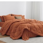 Twin Comforter Set Terracotta  5 Pieces Twin Bed In A Bag  All Season Bedding Se