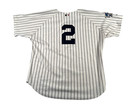 Vintage Russell New York Yankees Derek Jeter Jersey Mens 52 White World Series