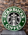 Vintage Starbucks Coffee  Heavy Metal Sign - Xxl   29 9    76cm 