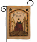 Classic Bless Our Home Garden Flag Primitive Country Living Yard House Banner