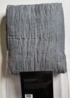 Restoration Hardware Italian Crinkled Linen-cotton Xl Shower Curtain Indigo  299