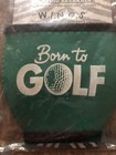 W i n o s  Glovie Wine Glass Insulator Born To Golf - New In Packaging