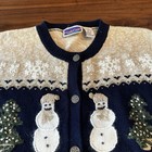 Snow Crest Snowman Sweater Size Large 14-16 Womens 
