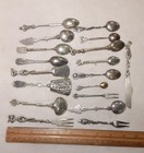 Lot Of 18 Vintage Silver Plate Souvenir Collectible Spoons Forks