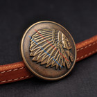 10pcs Southeast Antique Indian Head Leathercraft Saddle Concho 1-3 8  Screw Back