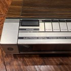 Vintage Ge Am Fm Alarm Clock Radio Wood Grain 74634b Battery Electric Digital 80