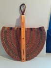 Handcrafted African Bolga Fan  Beautiful Colors  15 Inches