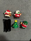 Fisher Price Little People Christmas Lot Of 4 - Santa  Elf  Reindeer  Mrs Clause