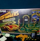 80  Complete Tyco Daredevil Cliff Hangers Nite Glow Slot Car Set Vtg