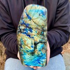 4 8lb Natural Labrador Flash Moonstone Quartz Crystal Mineral Specimen