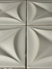 Gladding Mcbean Franciscan Contour Tiles Mid Century-white Dura-glaze - Qty  56