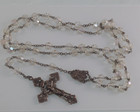 Vintage Sterling Silver  Inri Catholic Rosary Cross Prayer Crucifix Jesus   Mary