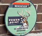 Winchester Ammunition Hunting Gun Vintage Style Round Metal Sign Deere