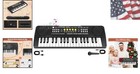 37 Keys Kids Toddler Piano Keyboard Musical Toy With Microphone