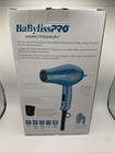 New Babylisspro Nano Titanium Travel Dryer Blue 1000 Watt Foldable Handle