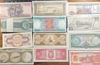 Vintage World Banknote Lot 12 Notes Brazil Cambodia Philippines Argentina More