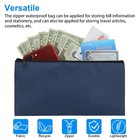 5pcs Deposit Bag Bank Pouch Zippered Safe Money Bag Organizer In Navy Blue Usa