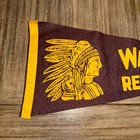 Vintage 1940s Washington Redskins Felt Pennant Original Chief Logo - Rare