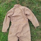 Vintage Carhartt Coveralls Mens 44 Reg Brown Duck Quilt Lined X01 Brn Usa Made