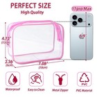 Yoqivexu 12 Pieces Clear Makeup Bags Bulk  Tsa Approved Toiletry Bag Cosmetic   
