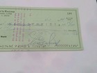 Nascar Vintage Signed Tiny Lund Original Check