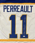 Gilbert Perreault    hof 90    White Buffalo Sabres  11 Signed Custom Xl Jersey Jsa