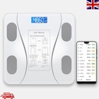 180kg Bathroom Bathroom Glass Scales Bmi Body Fat Monitor Weighing Ios  Android