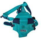 Vintage Fisher Price Baby Carrier Sling Natural Embrace Side To Side Teal 1998