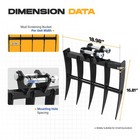Backhoe Rake For 1-1 5 Ton Mini Excavator Rake Heavy-duty Attachment Digger