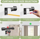 5 8    Diameter Curtain Rods 30-90 Inch  For 30-84 Inch Windows  Adjustable  New  