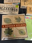 Lot Of 15  Rubber Stamps Phrases Blessings Words Scrapbooking Teacher School