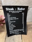 Vintage Steak N Bake Menu Decal Sticker Restaurant Diner   Pia