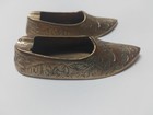 Pair Of Vintage Brass Decorative Mini Shoes Perfect Condition