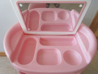 Vintage Little Tikes Beauty Vanity Table Chair Pink Desk Child Size