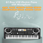 Kids Keyboard Piano 61 Key Portable Electronic Piano Music Educational Toy N5g9