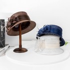 Women s Church Derby Dress Cloche Hat Fascinator Floral Tea Party Wedding Hat