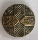  Vintage 1 1 2    Victorian Antique Brass Button Interesting Design