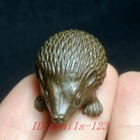 1 3 Inch Old Chinese Bronze Carving Hedgehog Figurine Statue Ornament Collection