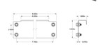 Pack Pallet Racking 6  Spacers - Orange Teardrop Supports - W  Bolts 4940t55